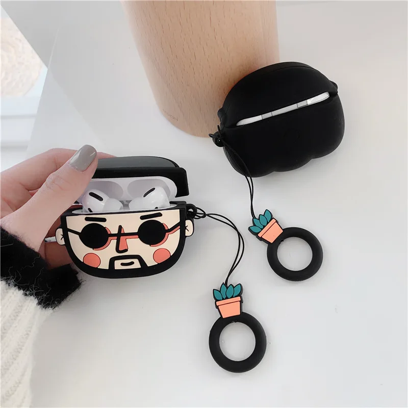Для AirPods Pro Чехол 3D профессиональная Матильда Leon мультяшный Мягкий силиконовый