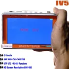 IV5IV7W AHD TVI CVI CVBS CCTV 4-в-1 Тестер монитор 5 дюймов 8MP UTC портативный CCTV HD Коаксиальная камера тестер DC12V выходная мощность
