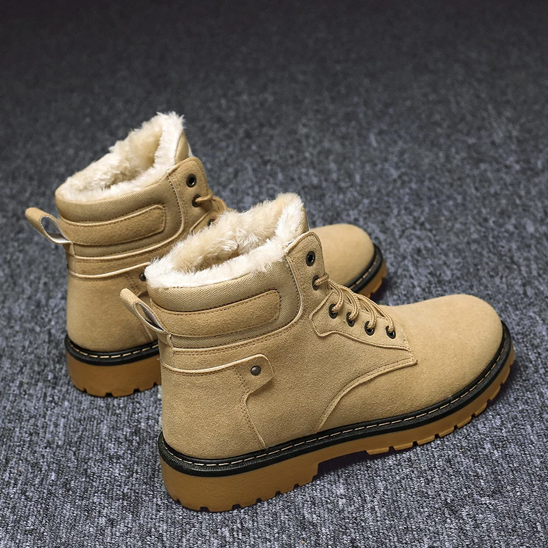 

Men Boots Winter Plus Cotton Martin Boots Warm Ankle Boots Snow Boots Outdoor Comfortable Casual Shoes Botas De Hombre