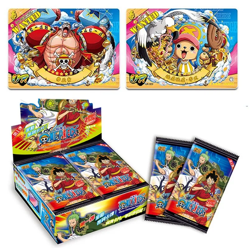 Juego de cartas de animaci&oacute;n de One Piece, tarjeta de colecci&oacute;n de personajes perif&eacute;ricos, juguete de almacenamiento de tarjetas de chico-2