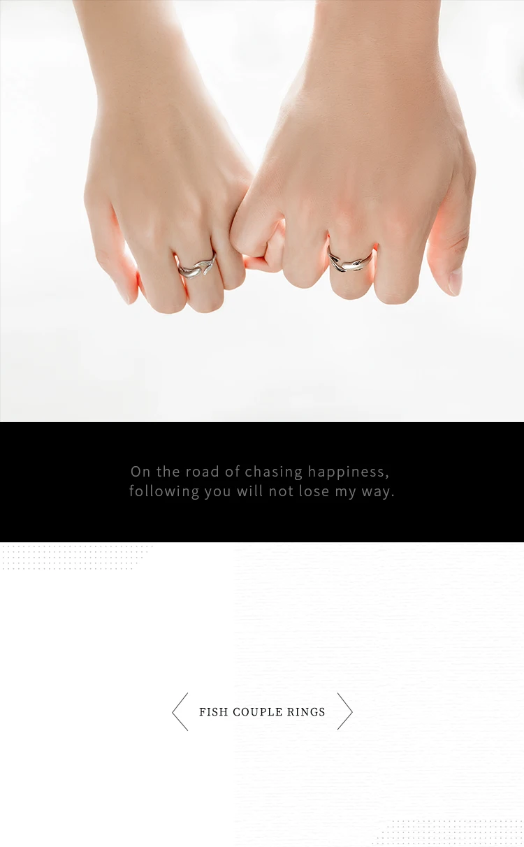 Thaya S925 Sterling Silver Ring Lively Meandering Fish High Quality Jewelry Rings For Women Lovers Gift