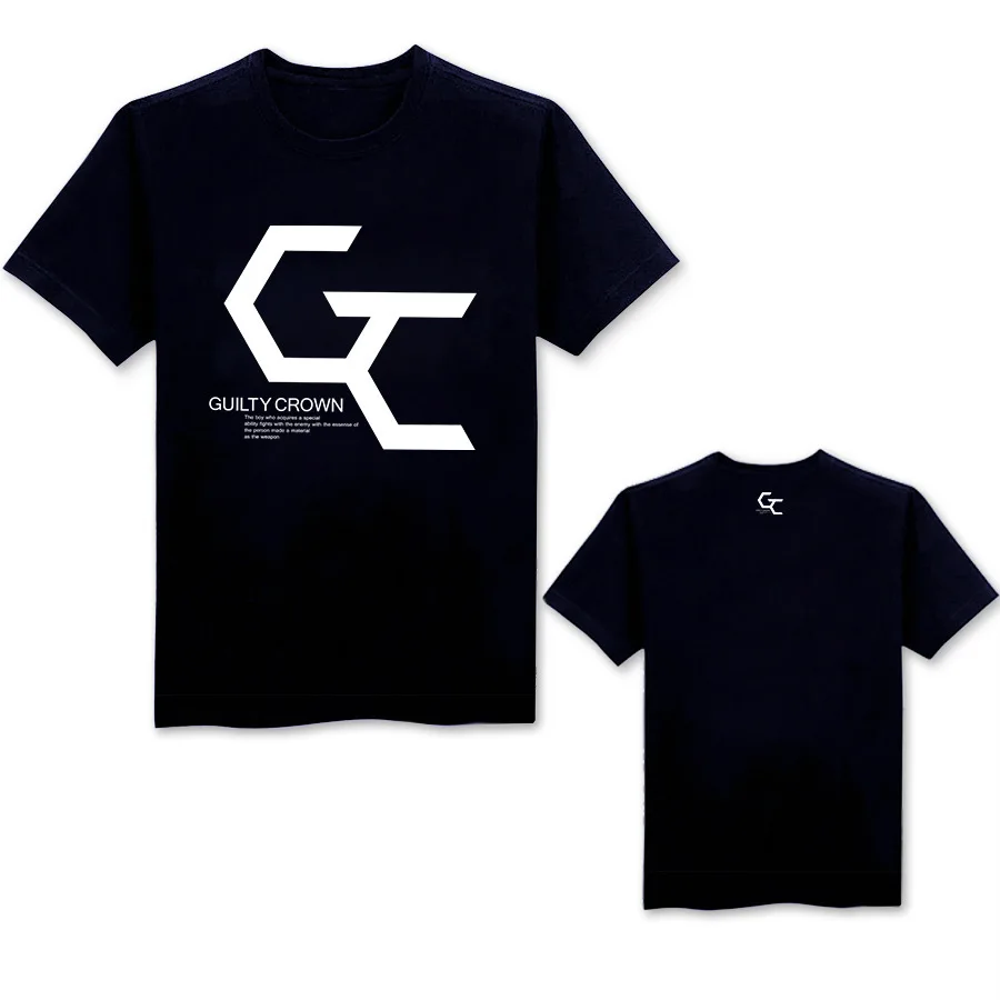 

COSTAR Hot Anime Guilty Crown Printed Cotton Soft Wearing Fashion T-shirt Harajuku Unisex Tees