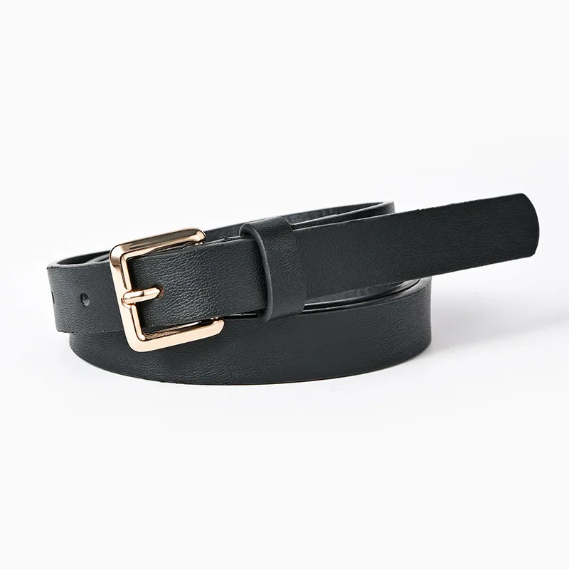 

2021 Fashion Gold Buckle Belt For Women Leopard Snake Zebra Leather Narrow Waist Belts Female Waistband For Jeans