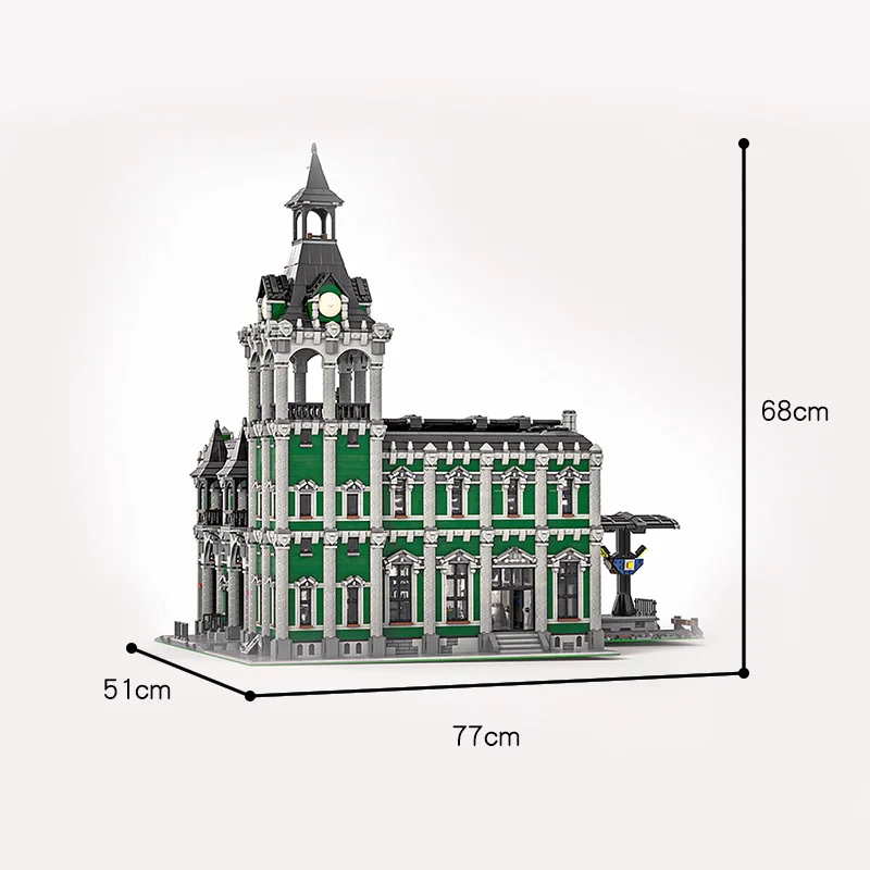 

12597Pcs Classic Modular Train Station Model Building Blocks Technical Bricks Street View Collections Toys Diy Kids Xmas Gifts