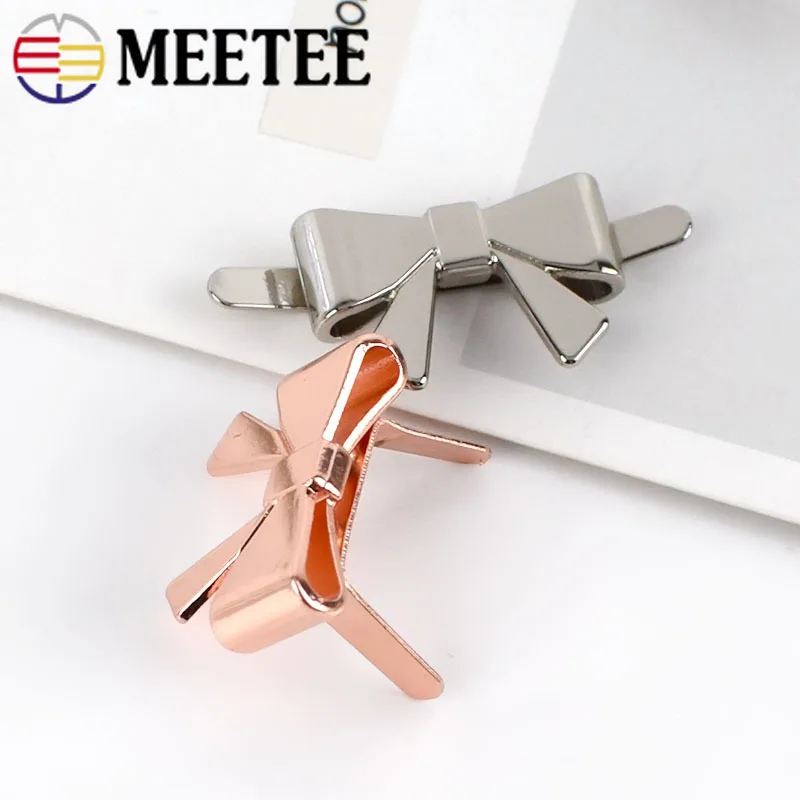 10 шт 25 мм с бантом металлические пряжки для обуви сумка вещей аксессуаров