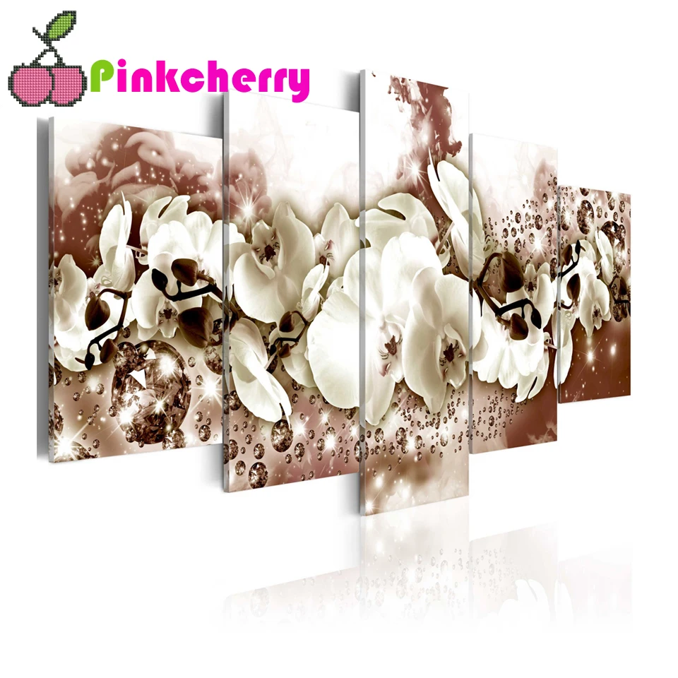 Набор для алмазной вышивки цветок 5 шт.