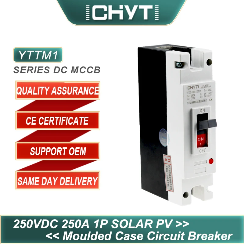 CHYT YTTMI-250/PV2 1P PV прямой ток DC 250V 250A 25kA переключатель солнечной энергии Литой чехол