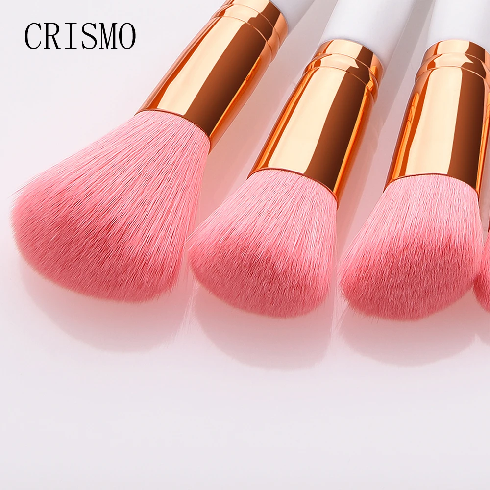 CRISMO розовые Премиум кисти для макияжа большая пудра основа румяна тени век