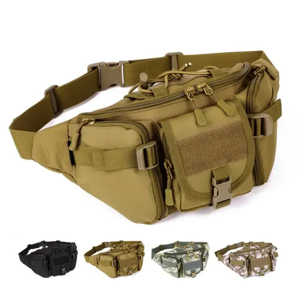 

Molle Tactical Men Waist Pack Fanny BELT Climb Bum Bag Military Outdoor Sports Bag
