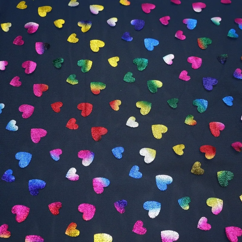 Яркое яркое бронзовое Сетчатое платье ширина 150 см ткань для детской одежды