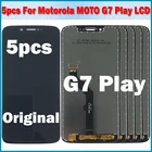 5 шт. Оригинальный ЖК-дисплей для Motorola Moto G7 Play сенсорный экран Сенсорная панель дигитайзер в сборе для Moto G7 Play ЖК-экран
