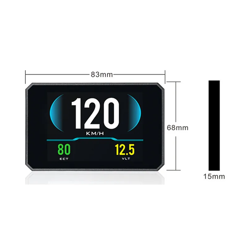 

OBD2 Hud Upside Down HD TFT Car Speed Windshield Projector Head-Up Display Speedometer Auto Alarm OBD OBDii Oil Water Temp Gauge