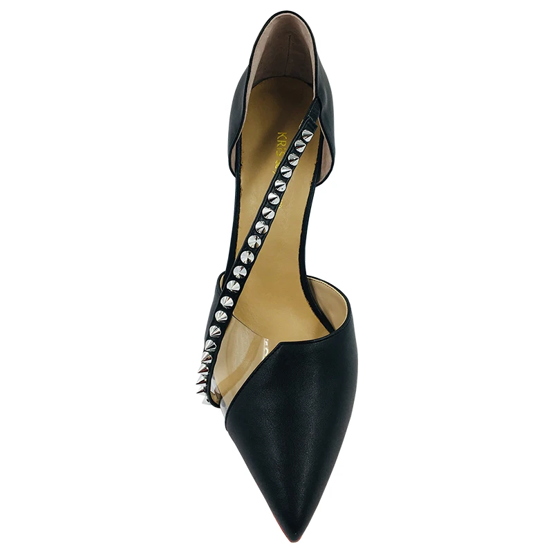 Женские туфли-лодочки на шпильке туфли из натуральной кожи очень тонком каблуке