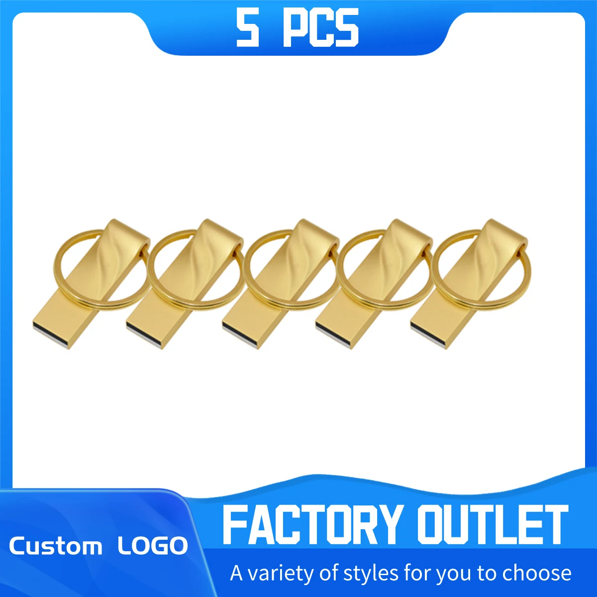 Металлический водонепроницаемый USB флеш-накопитель 64 ГБ 32 16 8 4 Гб 2 1 128 Мб |