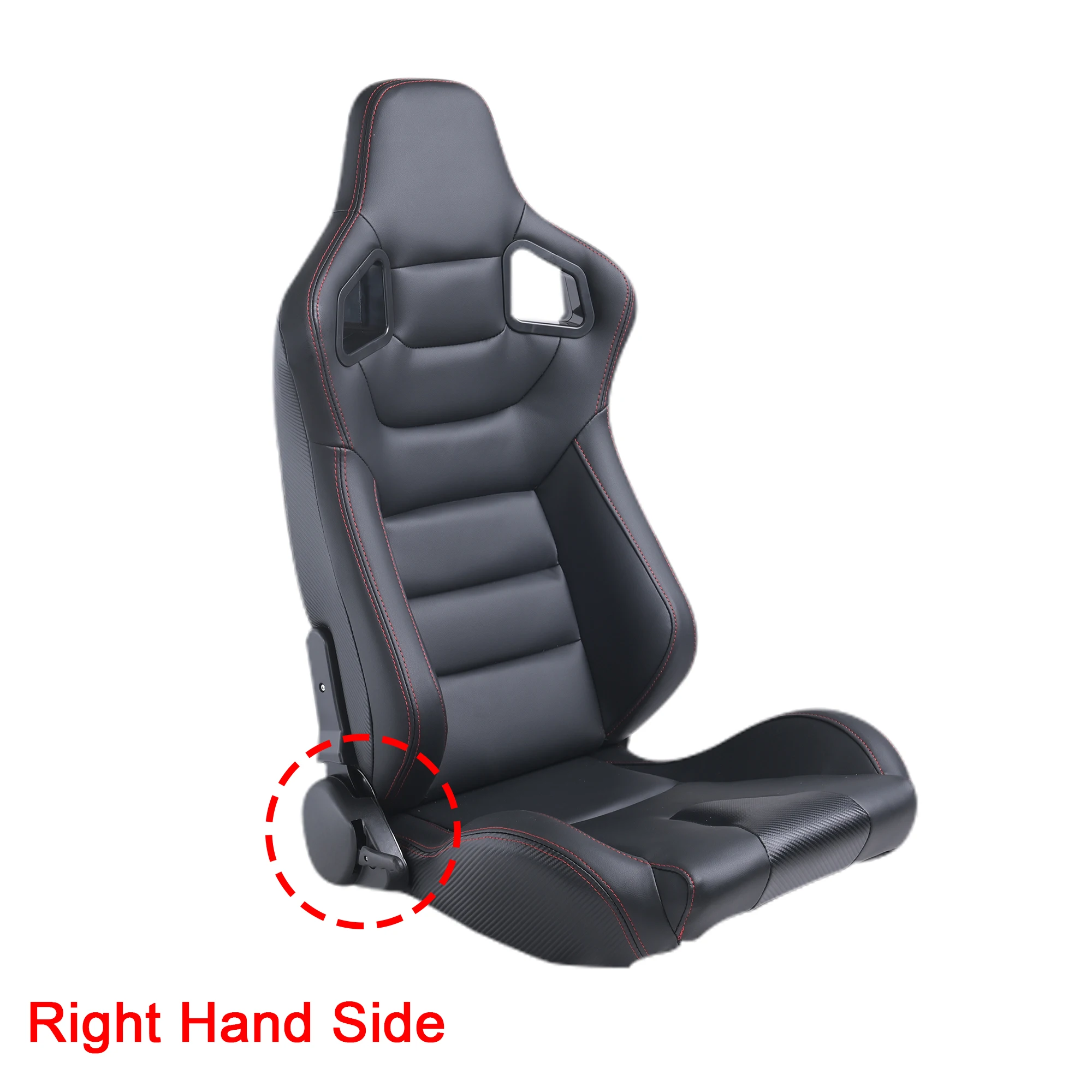 

R-EP универсальное гоночное сиденье для тюнинга, спортивный симулятор автомобиля, сиденья-ведра, регулируемые черные кожаные детали из ПВХ