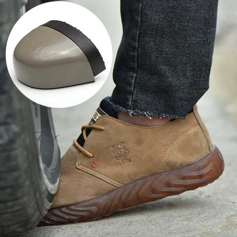 Мужские защитные ботинки от брызг и горячей сварки стальные светильник шащая