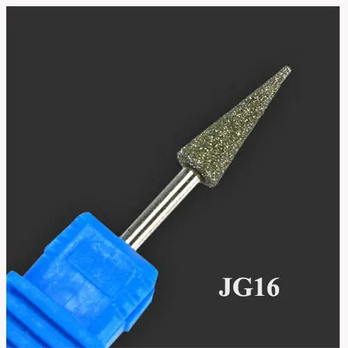 JG16 Корундовое сверло для ногтей, алмазная фреза, сверло для электрической машины, пилочки для маникюра, гель для удаления, аксессуары для ногтей, инструмент JG01-17-1 - Цвет: JG16