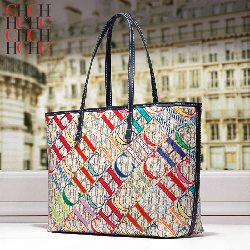 

100% Genuine Leather Women Casual Shopping Totes Luxury Brand Designer Purses and Handbags Ladies Single Shoulder BagsCHCH HCHC