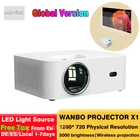 Портативный проектор глобальная версия Wanbo X1 OSD 1280*720P, Мини ЖК-проектор с низким уровнем шума, беспроводной проектор для офиса, домашнего кинотеатра