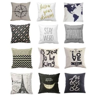case sofa pillow cushion fashion art home decor cover throw cotton hot linen 18