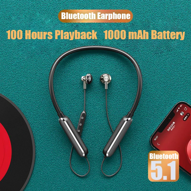 Bluetooth-наушники с микрофоном и шумоподавлением 100 Ч | Электроника