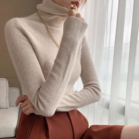base sweater womens slim slim turtleneck sweater top winter sweater women autumn mock neck regular solid
