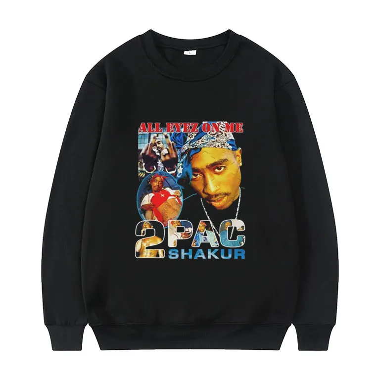 

New Rapper 2pac Sweatshirt Fashion Hip Hop Streetwear Playboi Carti Sweatshirts Men Women Casual Tracksuit Unisex Loose Pullover