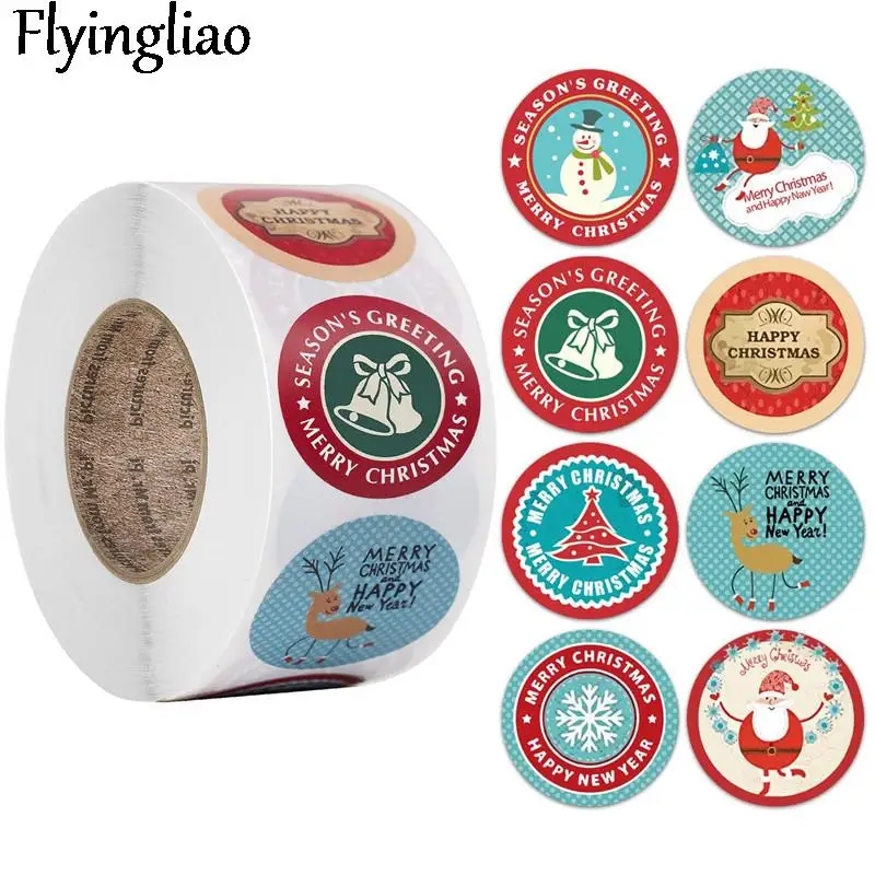 

100-500pcs Christmas 1 inch Anime Children Scrapbooking Stickers Waterproof PVC Skateboard Guitar Suitcase pasters Kids Toy