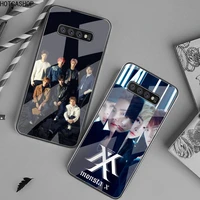 monsta x kpop boy phone case tempered glass for samsung s20 plus s7 s8 s9 s10 plus note 8 9 10 plus