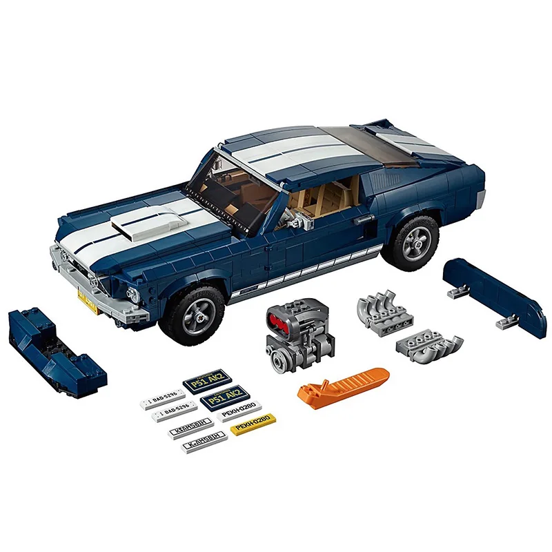 В наличии Ford Mustang 10265 совместимый Creator Expert строительные блоки кирпичи игрушки
