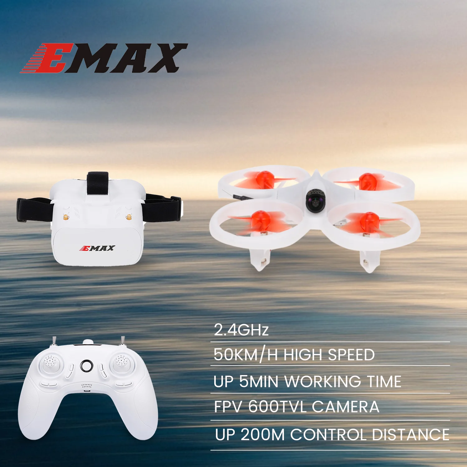 EMAX EZ пилотный Дрон для начинающих комнатный Летающий FPV гоночный с камерой 600TVL