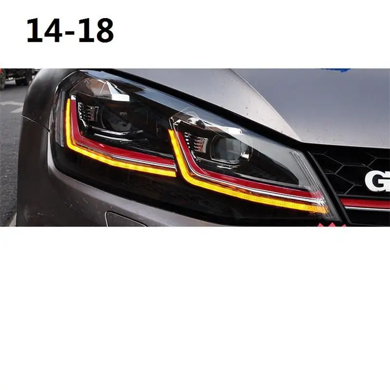 Led Para Авто дневные ходовые Боковые указатели поворота освещение автомобиля фары Задние фары 14 15 16 17 для Volkswagen Golf 7