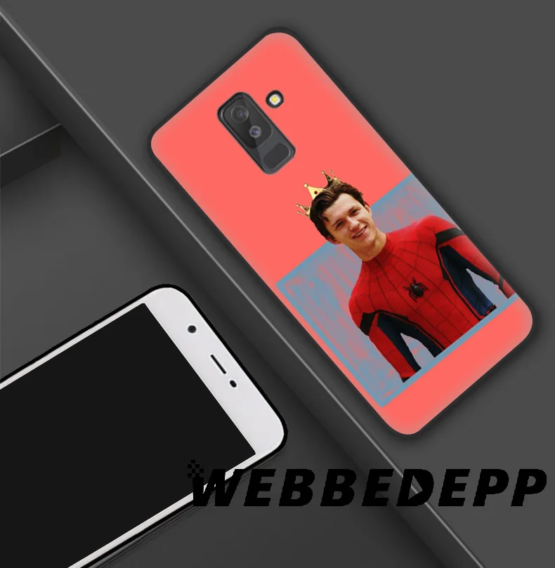 Мягкий силиконовый чехол из ТПУ с изображением Человека-паука для samsung Galaxy S10 S10e S9