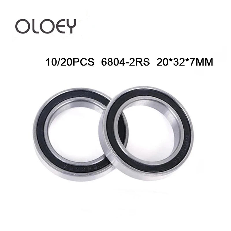 10/20 шт. высокое качество ABEC-1 6804 2RS 6804RS 6804-2RS RS 20x32x7 мм 20*32*7 двойной этиленового