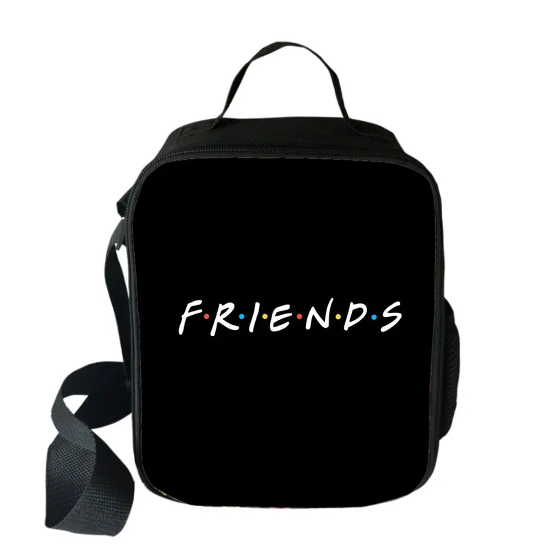 Friends Tv Show Cooler Lunch Bag Cartoon Girls Portable Thermal Food Picnic Bags for School Kids Boys Box Tote