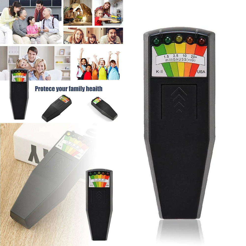 Светодиодный Измеритель привидений датчик EMF детектор магнитного поля