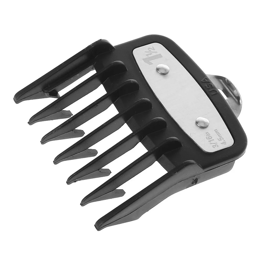 

Kemei 8pcs Professional Cutting Guide Comb Black for Wahl with Metal Clip #3171-500-1/8" to 1"Set High Quality and Brand New
