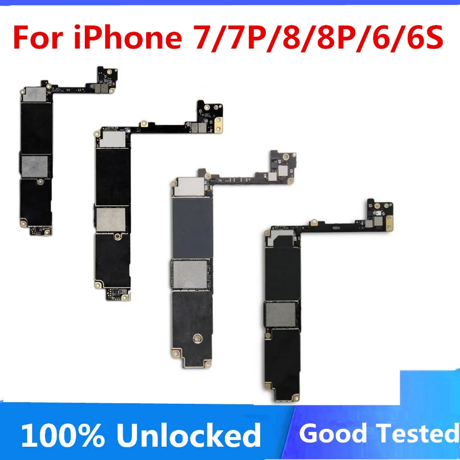 Для iphone 7 материнская плата 7P 8 8P 6 6P 6S Plus оригинальная разблокированная полная