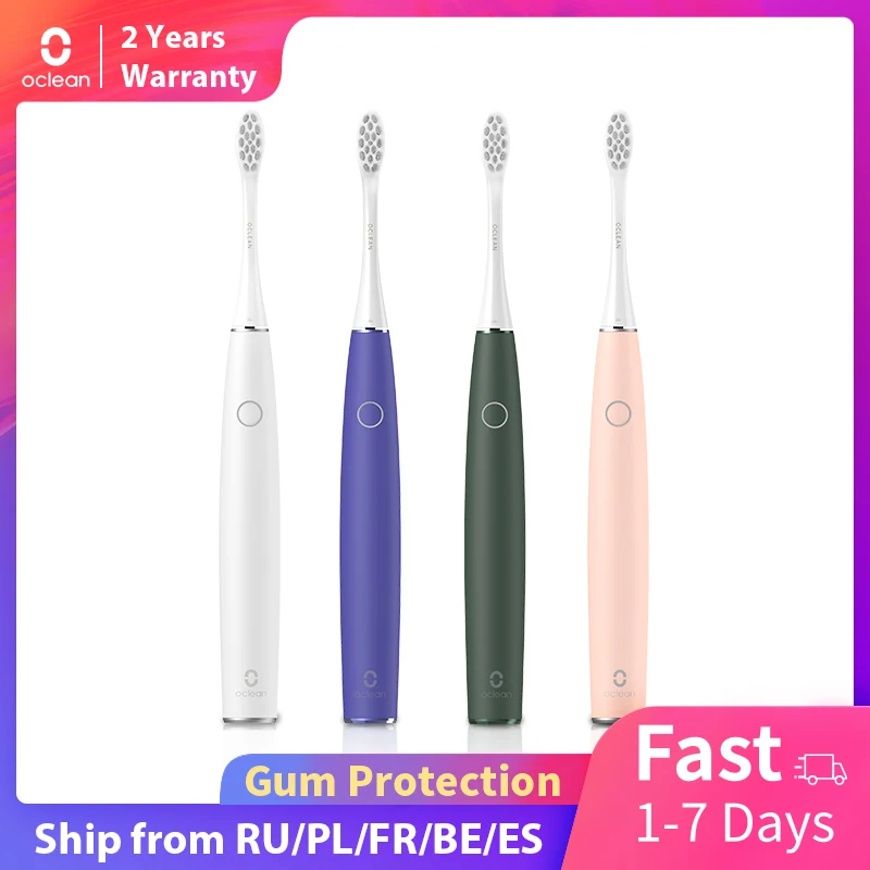 

Oclean Air 2 Sonic Mute Electric Toothbrush IPX7 Fast Charging Last 40 Days 3 Brushing Modes Quiet Smart Tooth Brush For Adult