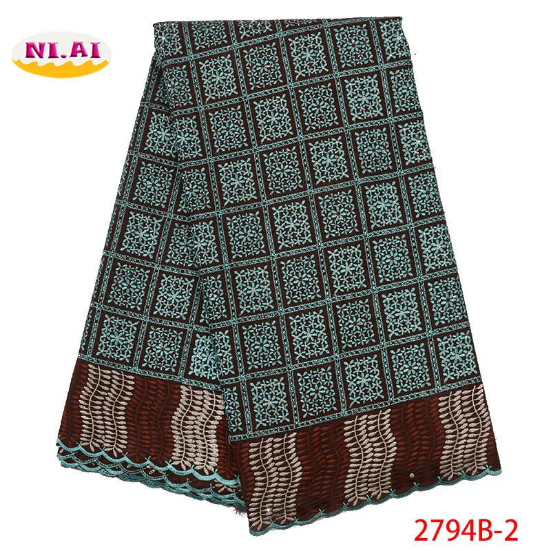 Африканское хлопковое кружевное платье новейшее нигерийское кружево для