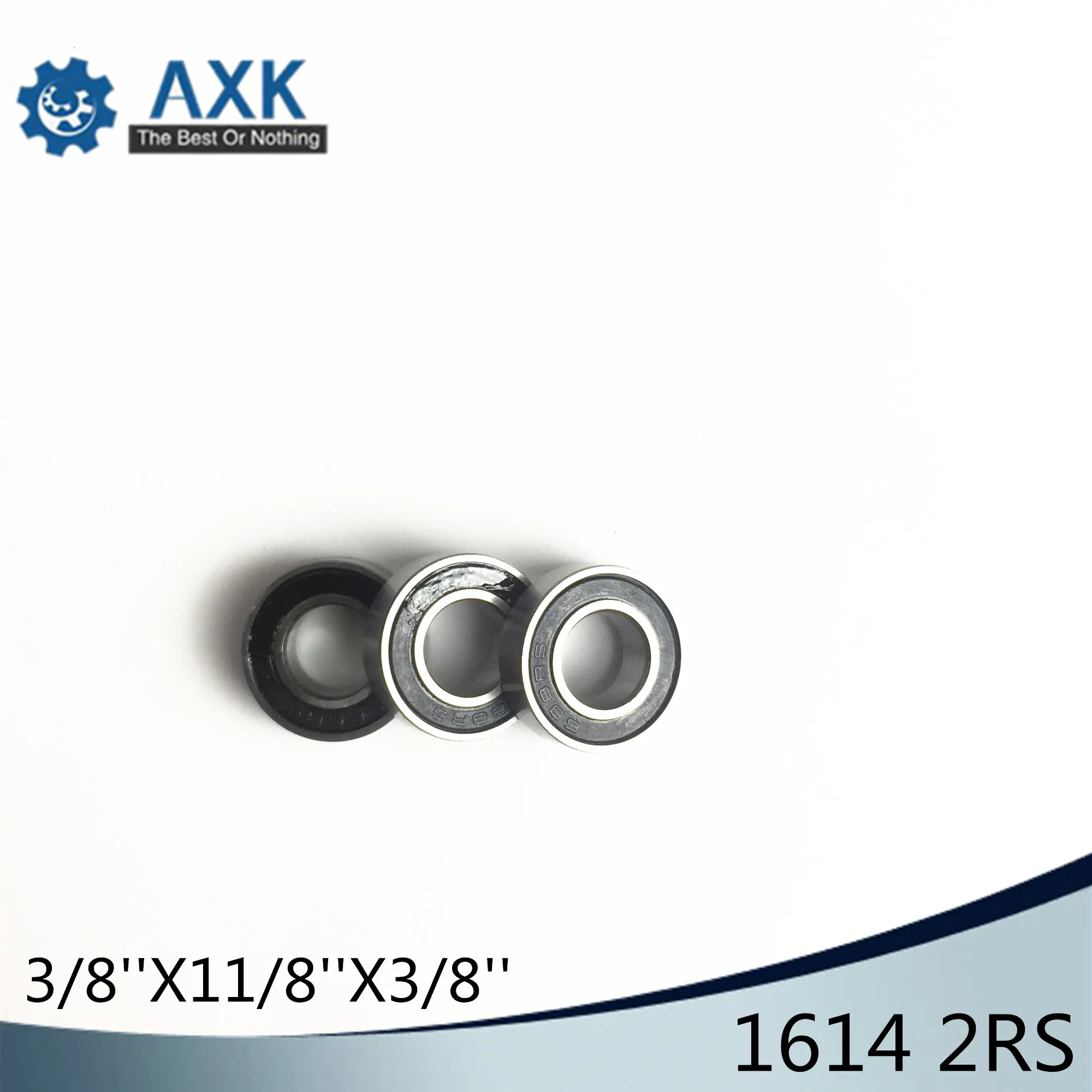 1614 2RS ABEC 1 (10 шт.) 3/8 &quotx1 1/8&quot x3/8 &quotдюйм миниатюрный шарикоподшипник 9 525 мм x 28 575