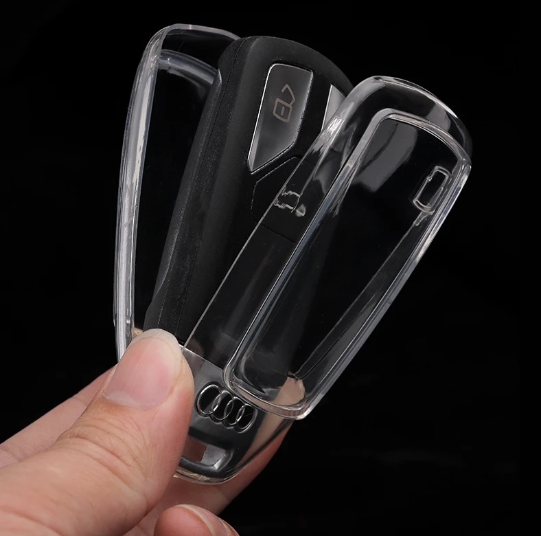 Автомобильный чехол для ключей из оцинкованного сплава Audi A8 A7 A6 Q8 2018 2019 Q7 TT A4 B9 TDI