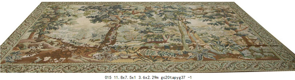 Goede Antieke Aubusson Franse Hand Geweven Wol Tapijt Modieuze Huishoudelijke Siert Circulaire Europese Stijl Muur