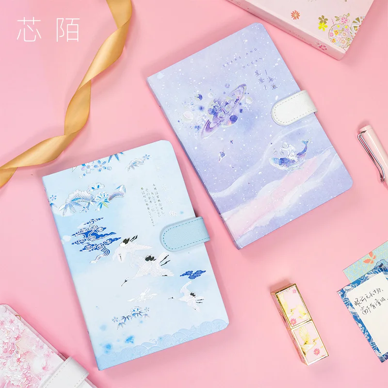 Классическая искусственная Обложка A5 Магнитный Дневник книга школьные