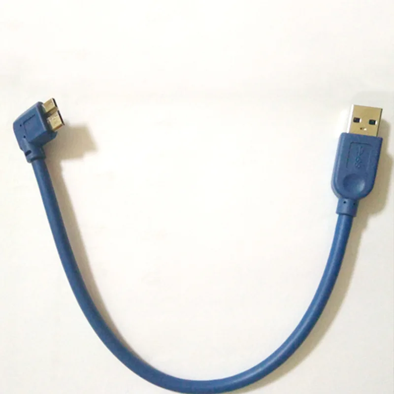 

USB3.0 AM To MicroB 90 Degree Elbow High Speed Transmission Data Cable 29cm Short Cable USB3.0 Data Cable Adapter