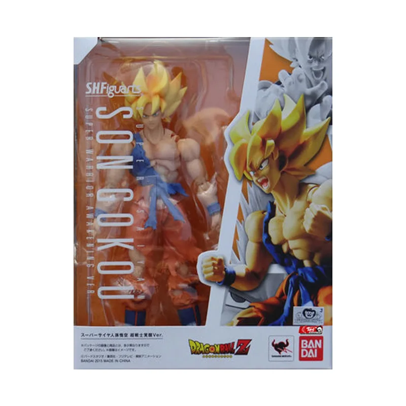 BANDAI SHF Драконий жемчуг Z Супер сайян битва повреждения Сон Гоку экшн ПВХ