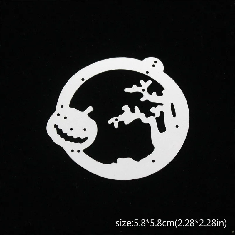 Хэллоуин этикетка металлические трафареты для пресс-формы DIY скрапбукинга/фото