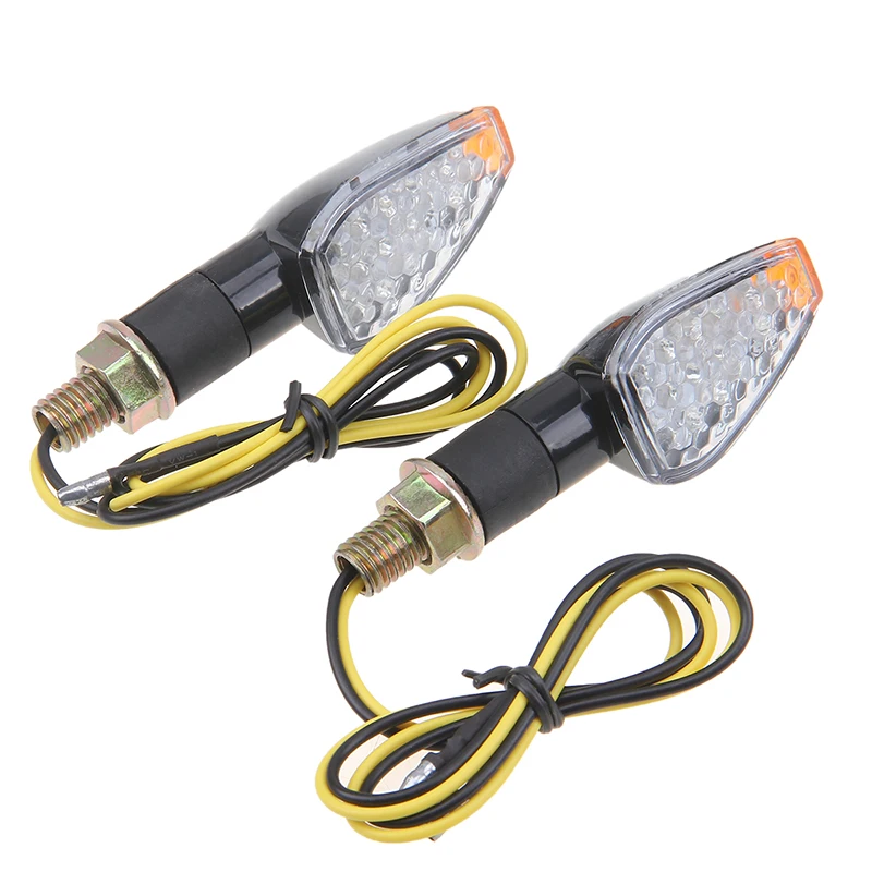Posbay универсальный мотоцикл 15 LED указатель поворота Янтарный мигалка Индикатор
