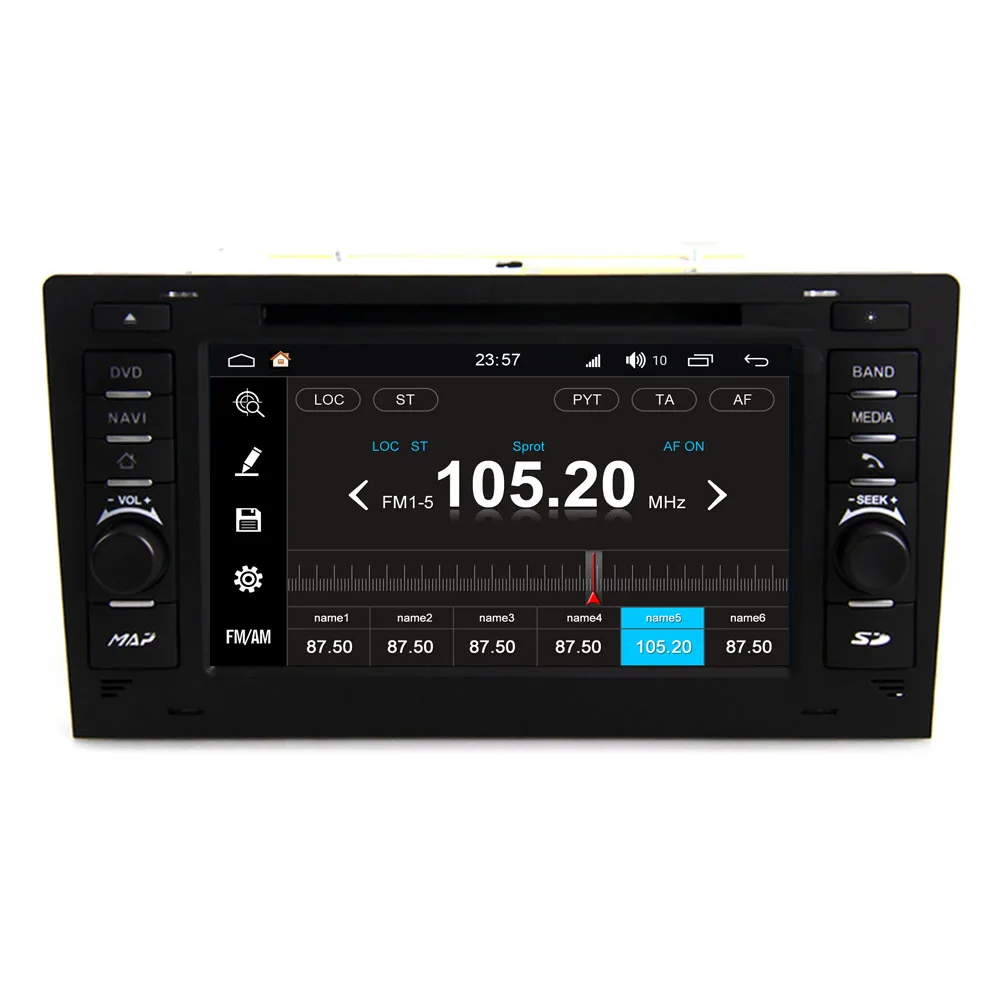 RoverOne Android 8 0 Восьмиядерный автомобильный Радио DVD GPS для Audi A8 S8 1994 2003 сенсорный