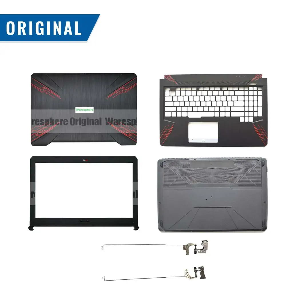 Новая Оригинальная задняя крышка ЖК дисплея Передняя рамка петли для ASUS FX80 FX80G